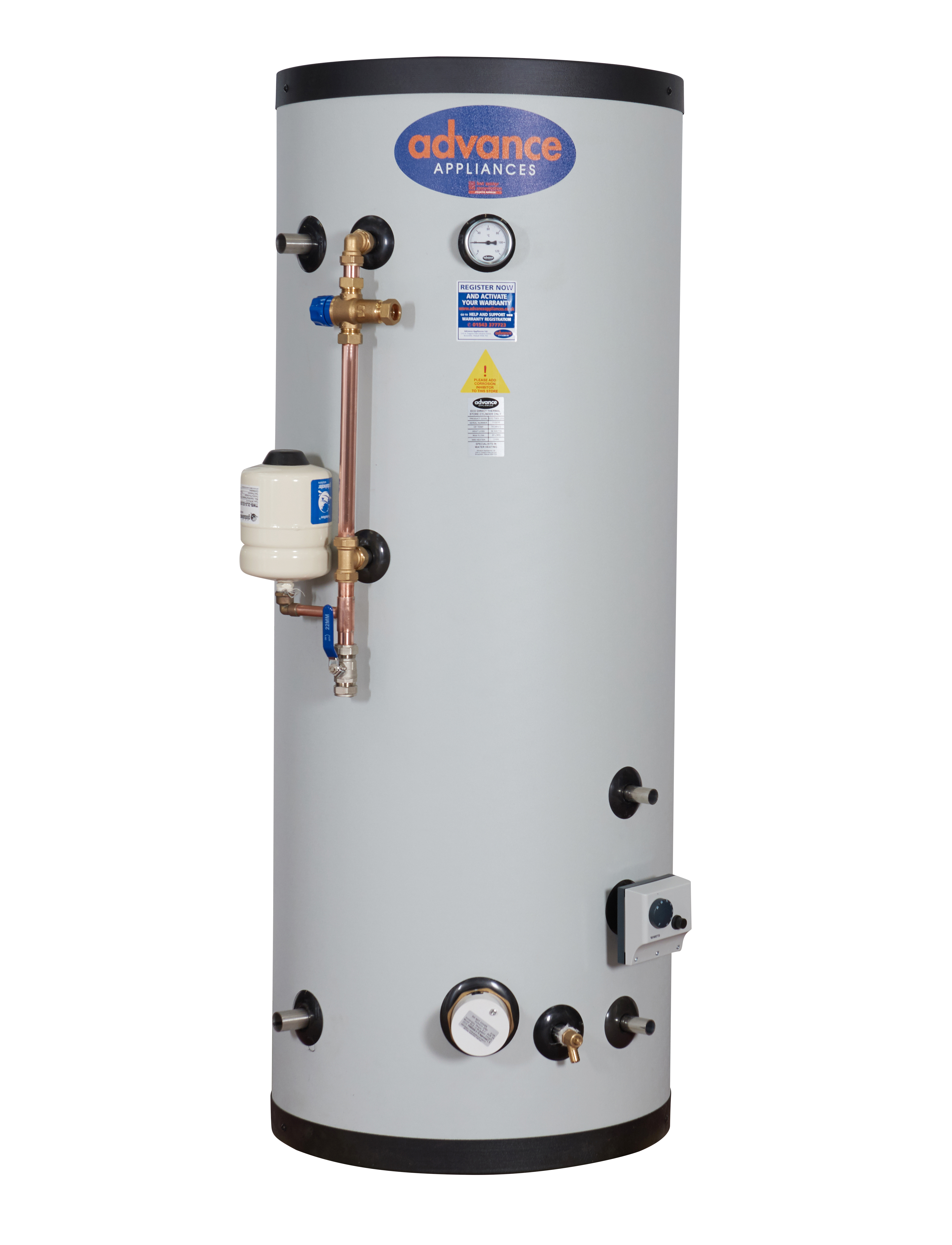 VENTED THERMAL STORE CYLINDER DIRECT SINGLE COIL TSDC