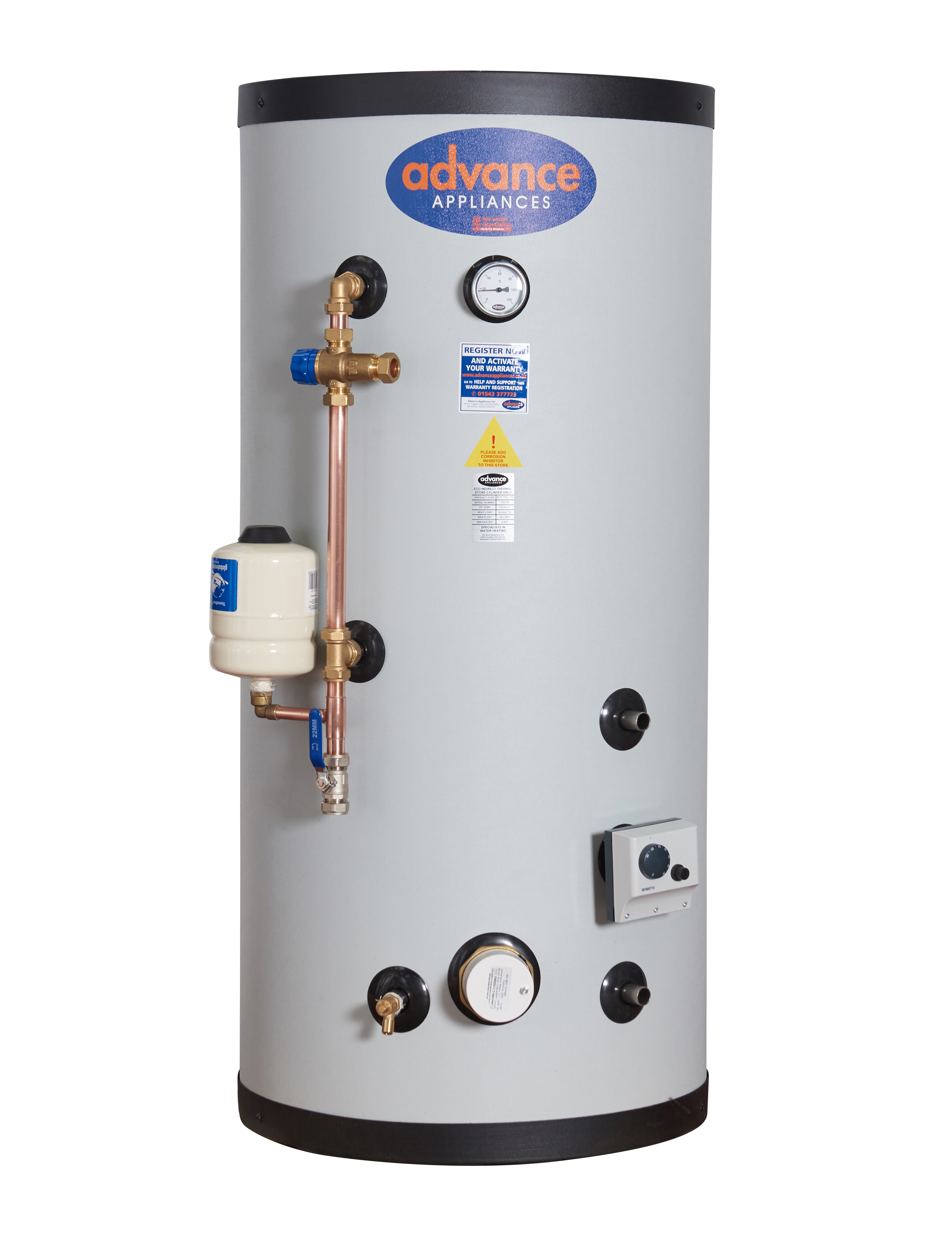 VENTED THERMAL STORE CYLINDER INDIRECT TWIN COIL TSiC
